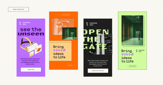 Copper Key Web 3 Agency Brand Design