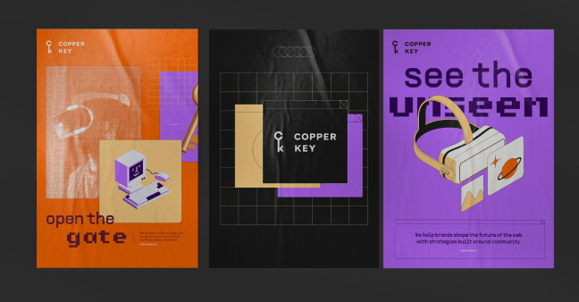Copper Key Web 3 Agency Brand Design